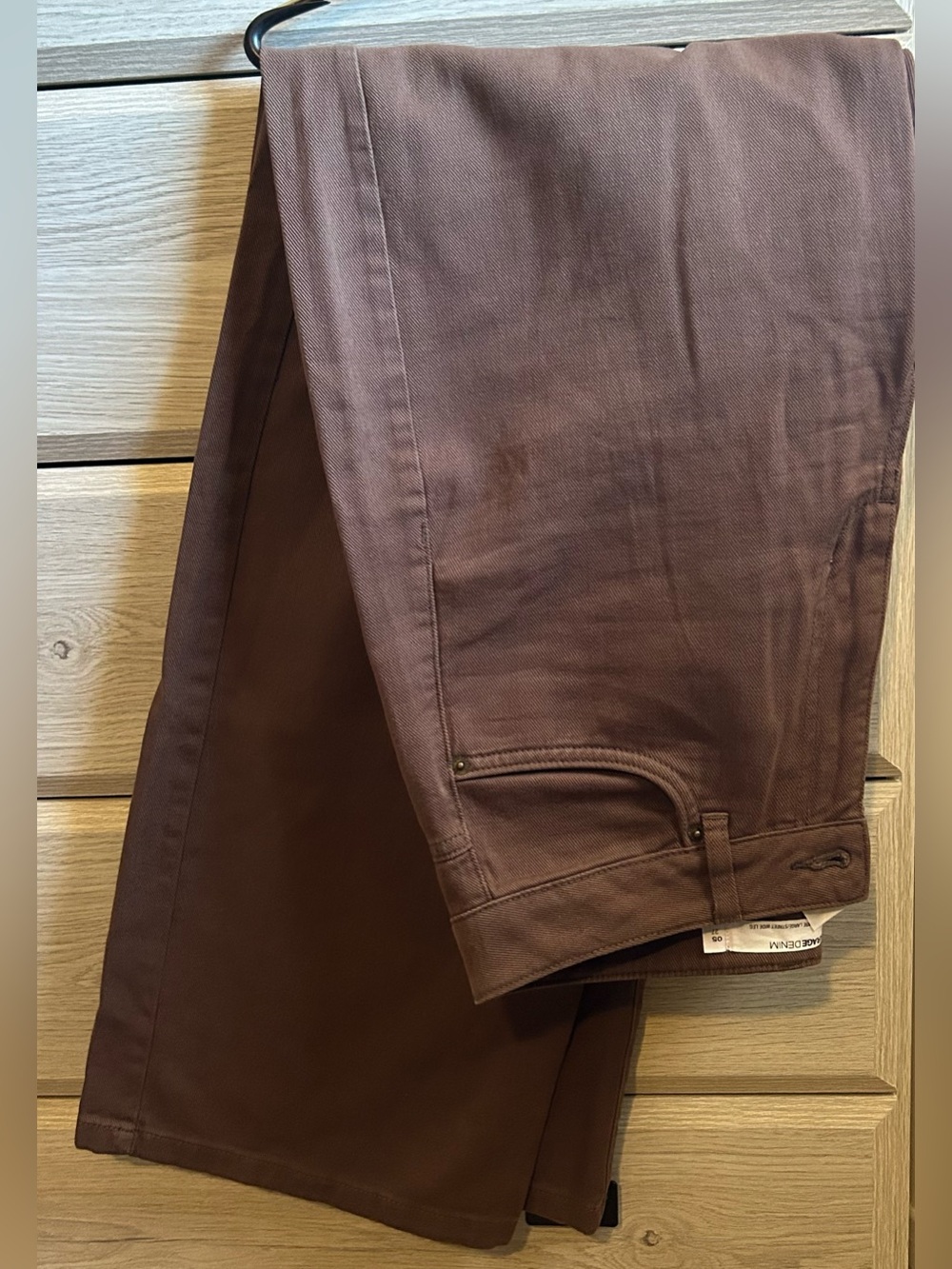 Garage Wide-Leg Pants in Rich Brown